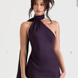 HouseofCb, Elegant Purple One-Shoulder Dress
